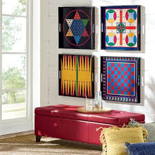 Backgammon Game Board Tray Gaming Wall Art Board Game Room Game Room Decor