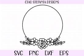 Free svg image & icon. Rose Flower Wreath Circle Frame Wedding Svg Cut File 523999 Svgs Design Bundles