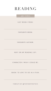 Free Instagram Story Template Insta Questions Reading Q A Book Instagram Instagram Template Instagram Story Template