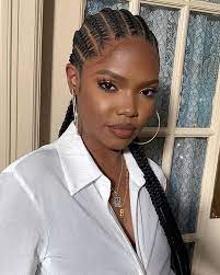 These cornrow styles can be simple, natural, classic, modern, sexy, big, small and just about everything in between. 5 Awesome Hairstyles To Make For The Rainy Season Braided Cornrow Hairstyles Cornrow Hairstyles Cornrows Natural Hair