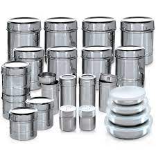 Shop stainless steel kitchen storage at the container store. Buy Branded 44 Pcs Stainless Steel Storage Set Online At Best Price In India On Naaptol Com