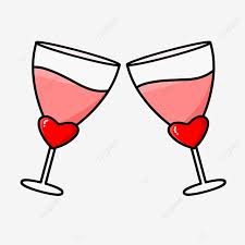 The acclamation is followed by the clinking of glasses, often linked to other rules like making eye contact. Red Love Champagne Glasses Clinking Glasses Clink Glasses Red Champagne Png Transparent Clipart Image And Psd File For Free Download