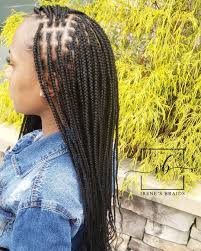 Black And Honey Blonde Knotless Braids 