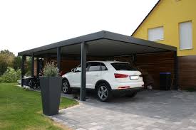 Design Metallcarport Leipzig Moderne Garagen Schuppen Von Homify Modern Homify Moderne Garage Carport Carports