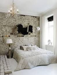 169 So Cool Headboard Ideas That You Won T Need More Shelterness Brick Wall Bedroom Bedroom Vintage White Brick Walls