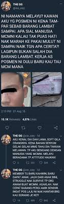 Bisa dibayangkan banyak orang yang dibutuhkan hanya untuk mengurusi sebuah paket dari pertama kali dimasukkan ke agen sampai terakhir diantar. Member Tu Struggle Nak Survive Tapi Orang Awam Buat Macam Ni Kongsi Tular Semasa Forum Cari Infonet