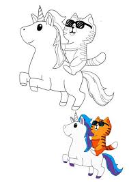 Children love fairy tales and fantasies as well as the fantastic creatures appearing in them. Unicorn Cat Coloring Pages 4 Free Printable Coloring Sheets 2020 Cat Coloring Page Mermaid Coloring Pages Unicorn Coloring Pages