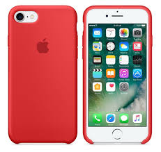 Red 100 Genuine Original Apple Silicone Case For Iphone 7 4 7 Free Shipping Iphone Apple Ipad Case Iphone Leather Case