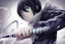 A place to express all your otaku thoughts about anime and manga. Hd Wallpaper Anime Noragami Black Hair Blue Eyes Boy Katana Scarf Wallpaper Flare