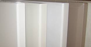 The above kitchen shows off white membrane cabinets in country style. Vacuum Formed Vinyl