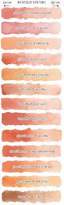 Do you struggle with skin tones? Watercolor Skin Tone Mixing Chart Watercolor Skin Tones Watercolor Skin Watercolor Skin Tone