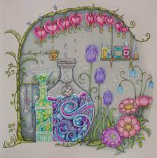 From floating gardens of water poppies in south africa to delicate cosmos in japan, and from fanciful toadstools to enchanted fairytale gardens, a. Pin By Nicole Poh On Jb S World Of Flowers Coloring Books Coloring Pages Flower Coloring Pages