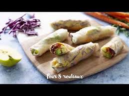 Recette De Cuisine Rouleau De Printemps Chou Rouge Avocat Carotte Pomme Sauce Amande Curcuma Youtube Recettes De Cuisine Cuisine Et Boissons Alimentation