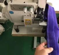 QS-5200DL-DR-MJ Fully Automatic Left Hand Towel Overlock Sewing Machine 4  Side Sewing Washcloth Washrag Dishcloth