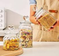 Amazon.com: Gumney Clear Glass Canister with Airtight Lids ...