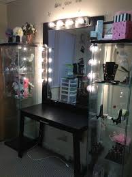 Love This Vanity Idea Esp The Lights Beauty Room Diy Makeup Vanity Diy Makeup Vanity With Lights