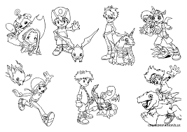 Taichi tai kamiya is theprotagonist ofdigimon adventure,digimon adventure tri., and last evolution kizunaandsupporting indigimon adventure 02. Digimon Adventure Coloring Pages