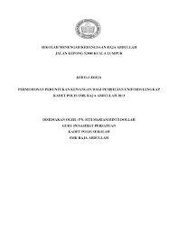 Kertas cadangan jpict pages 1 4 text version anyflip. Kertas Kerja Permohonan Untuk Uniform Kadet