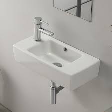 Small Rectangular Ceramic Wall Mounted Or Drop In Bathroom Sink Small Bathroom Sinks Wall Mounted Bathroom Sinks Tiny Bathroom Sink