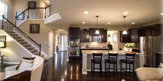 Crave Worthy Kitchen Love The Open Floor Plan I Love The Dark Cabinets How They Are Staggered This Kitchen Is Gorgeous Home House Dream House
