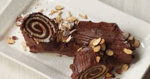 Chocolate Almond Buche De Noel Recipe Recipe Gluten Free Chocolate Cake Dessert Recipies How Sweet Eats