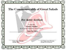 Fire Safety Certificate Printable Certificate Fire Safety Certificate Fire Safety Printable Certificates