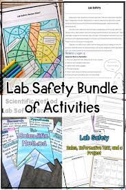 Lab Safety Engage Your Grade 4 5 And 6 Students With Lab Safety Activities Elementary And Lab Safety Activities Middle School Science Classroom Lab Safety