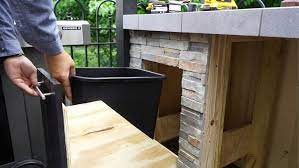 For the longer sides of your island, allow your the tracks to overlap by about 6 inches. How To Build A Grilling Island