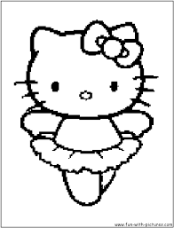 In case you don\'t find what you are looking for, use the top search bar to search again! Hellokitty Ballerina Coloring Page