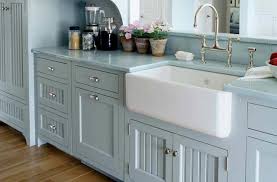 White farmhouse sink in white kitchen. Find The Perfect Farmhouse Kitchen Sink