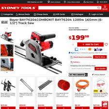 Bayer 1200w 165mm (6-1/2") Track Saw Combo with 1400mm Track $199 +  Delivery ($0 C&C) @ Sydney Tools