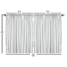 plain backdrop kitchen curtain set