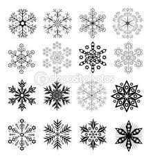 Black And White Snowflakes Set Snow Flake Tattoo Snowflakes White Snowflake