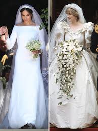A look back at princess diana's life in photos. Princess Diana S Wedding Dress Designer On Meghan Markle S Gown People Com
