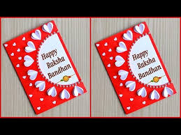 Cut a small circle out of contrast color glitter foam sheet. How To Make Rakshabandhan Card At Home Rakshabandhan Cards Handmade Rakhi Card For Brother Youtube