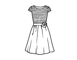 Casual Dress Coloring Page Christine Jones Casual Christine Coloring Dress Jones Page Moda Cizimleri Moda Cizilecek Seyler