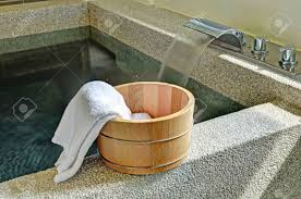 Produzimos artigos para yoga, meditação e espiritualidade. Bath Bucket With A Towel At A Hot Spring Bath At Japanese Onsen Stock Photo Picture And Royalty Free Image Image 48004231