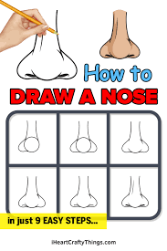 How to draw a nose? Nose Drawing How To Draw A Nose Step By Step