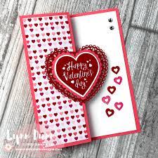 My valentine's day card making is in full swing! 4 Simple Fun Fold Cards To Make For Valentine S Day Lynn Dunn Valentines Day Cards Handmade Valentine Love Cards Valentine Cards Handmade