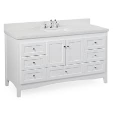 Choose from a variety of unique colors and finishes, including white, gray, blue, natural wood, and oak. Abbey 60 Shaker Style Single Sink Bathroom Vanity With Quartz Top Kitchenbathcollection