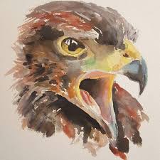 Copyright 2020 golden foot award monaco. Golden Eagle Watercolour 8 X10 Eagle Painting Watercolor Animals Watercolor Bird