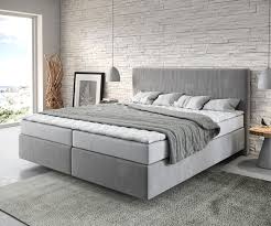 Dieses können sie individuell selbst bestimmen. Boxspringbett Dream Well 180x200 Cm Mikrofaser Grau Delife Eu