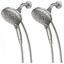 Moen 26112srn Six Function 5 5 Diameter Spray Head Handshower Showerhead Spot Resist Brushed Nick Best Handheld Shower Head Handheld Shower Head Shower Heads