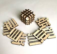 A strong form of joinery in which a generally rectangular stub (tenon) cut on one piece of stock is inserted into a matching cavity (mortise) cut into another and secured with glue or pegs mortiser a machine similar to a drill press but with a hollow, square chisel surrounding the drill bit, used to cut square or rectangular cavities, known as. Laser Cut Nine Piece Cube Puzzle Free Vector Cdr Download 3axis Co