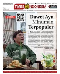 Es dawet ayu made in banjarnegara, jawa tengah. Dawet Ayu Banjarnegara Masuk 10 Besar Minuman Tradisional Populer Indonesia Times Indonesia