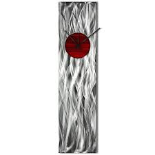 From decorative canvas art prints to fun wall plaques, we offer a wide array of the best wall art and decor, perfect for brightening up any room in your home. Modern Wall Clock Silver Home Decor Red Metal Wall Art Abstract Kitchen Clock 817557023907 Ebay