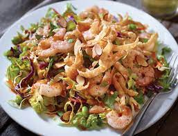 There are 410 calories in 1 salad of applebee's thai shrimp salad. Applebee S Thai Shrimp Salad Contains Peanut Sauce Thai Shrimp Salad Meals Under 500 Calories Low Calorie Restaurants