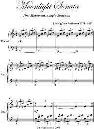 14 quasi una fantasia) by ludwig van beethoven, arranged for flute and piano. Moonlight Sonata First Movement Beethoven Easy Piano Sheet Music Ebook Van Beethoven Ludwig Silvertonalities Amazon Co Uk Kindle Store