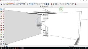 Cara print autocad memang berbeda dengan print di aktivitas lain. Sketchup Tutorial Membuat Tangga Bentuk Spiral Youtube