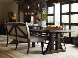 There are 7560 dark wood dining for sale on etsy, and they cost $182.96 on average. Roslyn County Dark Wood Trestle Extendable Dining Room Set From Hooker Coleman Furniture